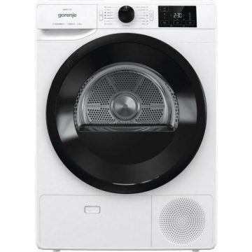   Gorenje DNE83/GN hőszivattyús szárítógép, A+++ energiaosztály, 8 kg kapacitás, LED kijelző, 16 program, Fehér 