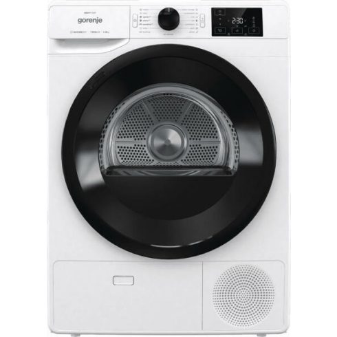 Gorenje DNE83/GN hőszivattyús szárítógép, A+++ energiaosztály, 8 kg kapacitás, LED kijelző, 16 program, Fehér 