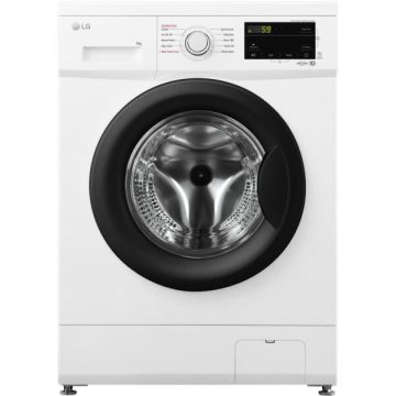   LG F4J3VS6WE mosógép, 1400 rpm, D energiaosztály, Inverteres közvetlen meghajtás, gőz, intelligens diagnózis, 9 kg, fehér 