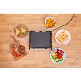   Gorenje GCG2000SD kontakt grill, fekete, állítható pozíciók, 180° nyitott grillezés, 2000 W 