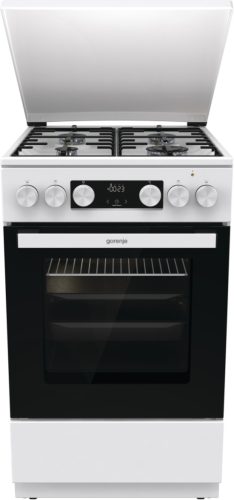 Gorenje GK5C42WH-B fehér, szabadonálló, gáz, kombinált, főzőzóna: 4, sütő:70L, grill, tűzhely