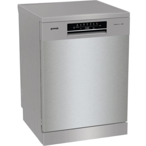 Gorenje GS643E90X Szabadonálló mosogatógép 16 teríték, 11 L fogyasztás, 6 program, 47 dB zajszint, E energia, Felső evőeszköztartó , 60 cm, Digit. kijelző