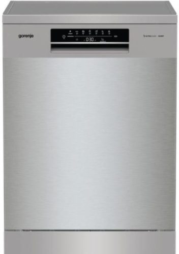 Gorenje GS643E90X mosogatógép, ezüst, 16 teríték, 47 dB(A), érintővezérlés, 3 kosár, AquaStop, 1 órás program