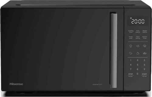Hisense H23MOBS4HI mikrohullámú sütő , fekete, 23 liter, 10 teljesítményfokozat, InverTech technológia, LED kijelző 