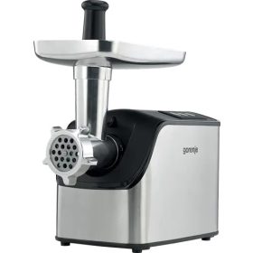   Gorenje MG2202SXE húsdaráló, ezüst-fekete, 2,2 kg/perc daráló kapacitás, paradicsom passzírozós,  2 db daráló tárcsa, könnyű tisztítás, 2200 W