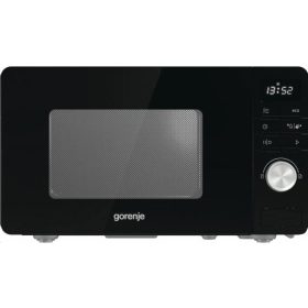   Gorenje MO20A3B mikrohullámú sütő, fekete, 20 liter, 5 teljesítményfokozat, AquaClean tisztítás
