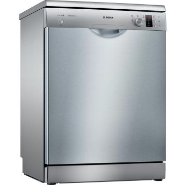   Bosch SMS25AI05E inox mosogatógép, 12 teríték, E energiaosztály 