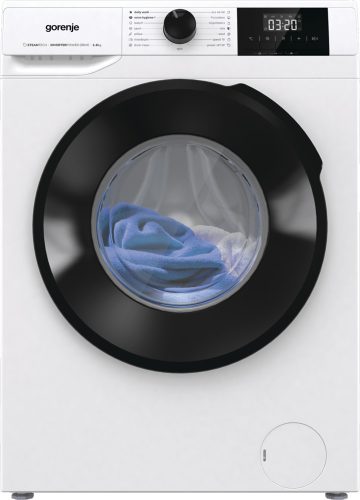 Gorenje W1NGPI61SBS elöltöltős keskeny mosógép, 6 kg, 1000 f/p., 43,5 cm mély, gőzprogram, inverter motor, dobtisztító program, LED kijelző 