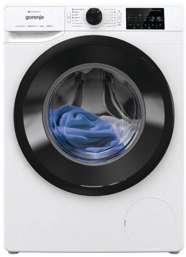 Gorenje WPNEI82A1SWIFI elöltöltős mosógép, 8 kg, 1200 f/p., inverter motor, gőzprogram, LED, WaveActive dob, ExtraHygiene, Tollpehely program