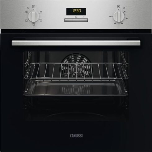 Zanussi ZOHEC2X2 Beépíthető sütő, 60 cm, 65 l, A energiaosztály, Grill, Aqua clean, Fekete 