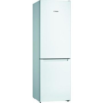   Bosch KGN36NWEA Serie 2 Kombinált hűtőszekrény, 302L, M:186cm, NoFrost, E energiaosztály, Fehér 